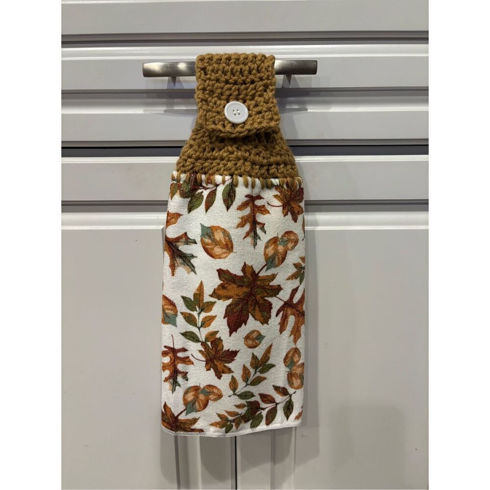 Crochet Top Kitchen-Fall leaves